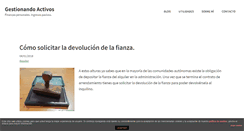 Desktop Screenshot of gestionandoactivos.com