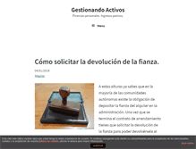 Tablet Screenshot of gestionandoactivos.com